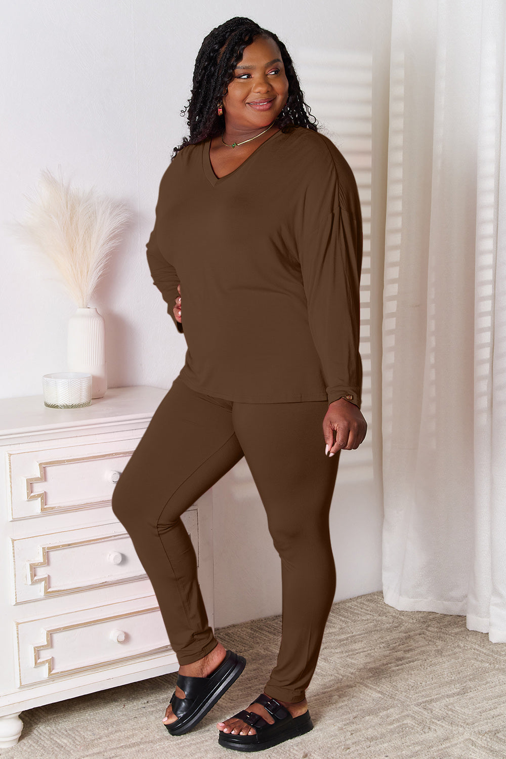 Nina Lounge Set - Chocolate