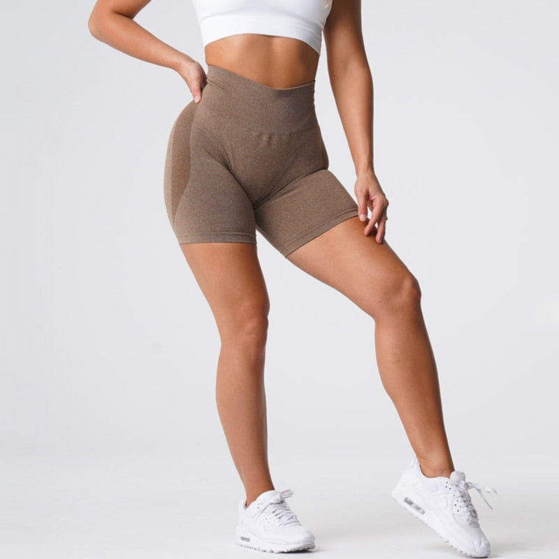 React Contour Seamless Shorts - Coffee
