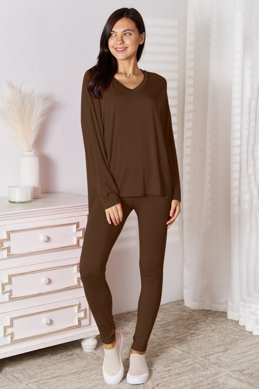 Nina Lounge Set - Chocolate