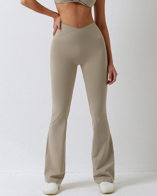 Alina Flare Leggings - Khaki