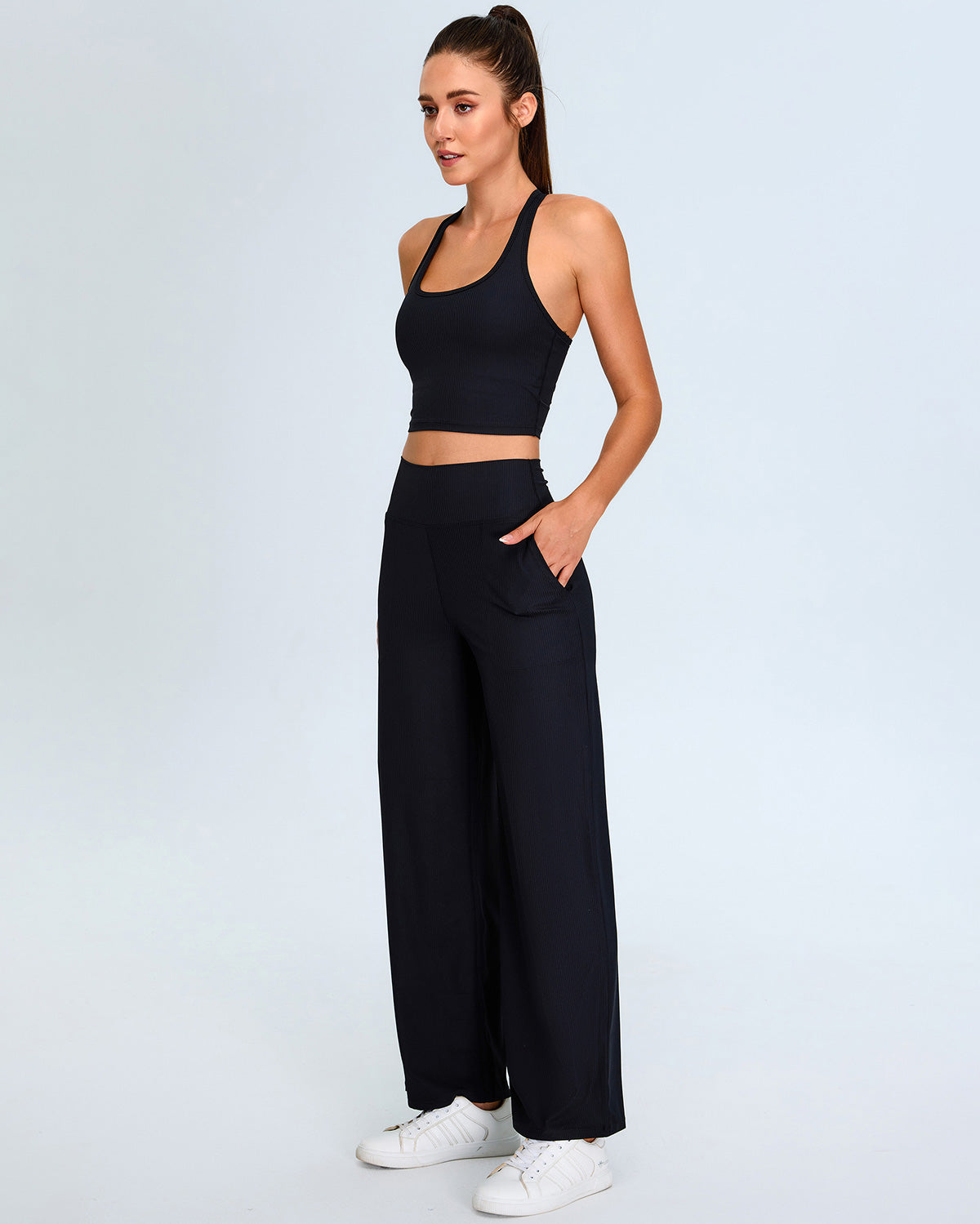Calista Crop Top - Black
