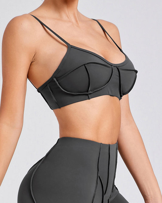 Kira Sports Bra - Grey