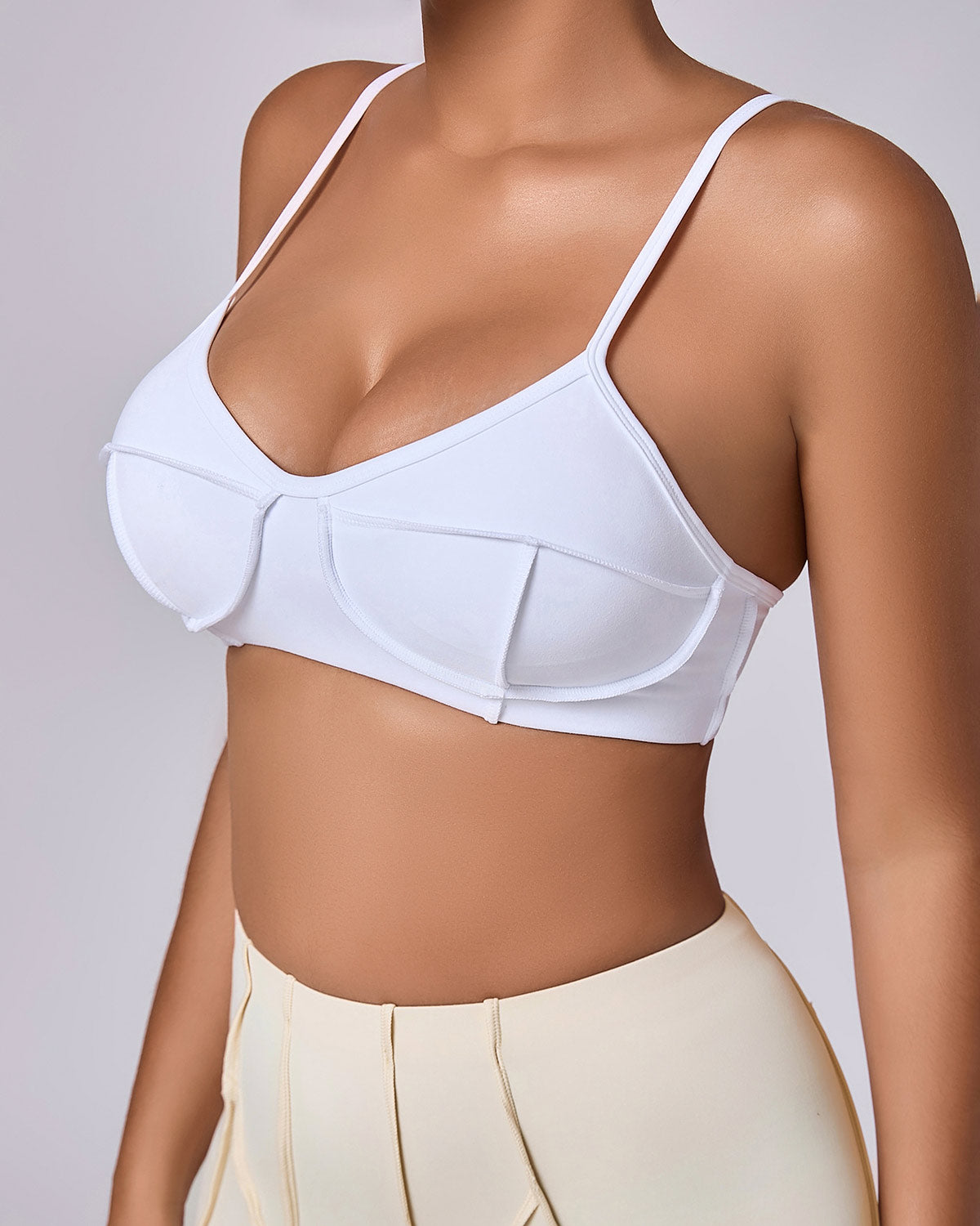 Kira Sports Bra - White