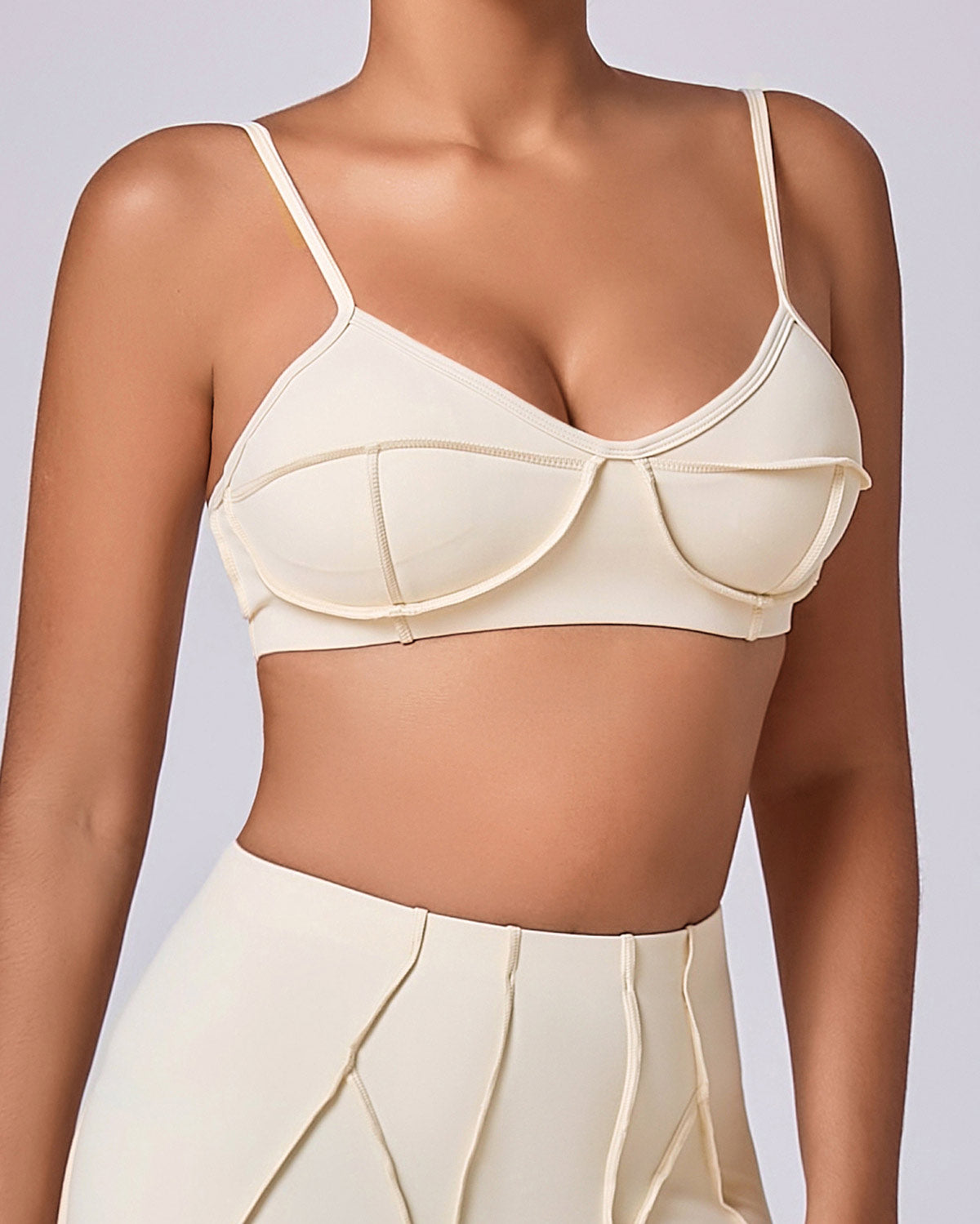 Kira Sports Bra - Beige