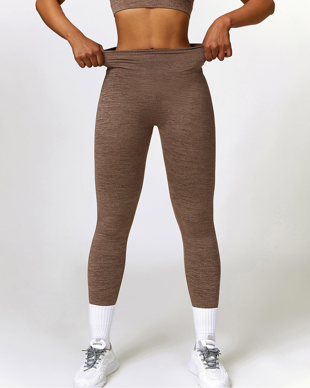 Jemma Seamless Pocket Leggings - Brown