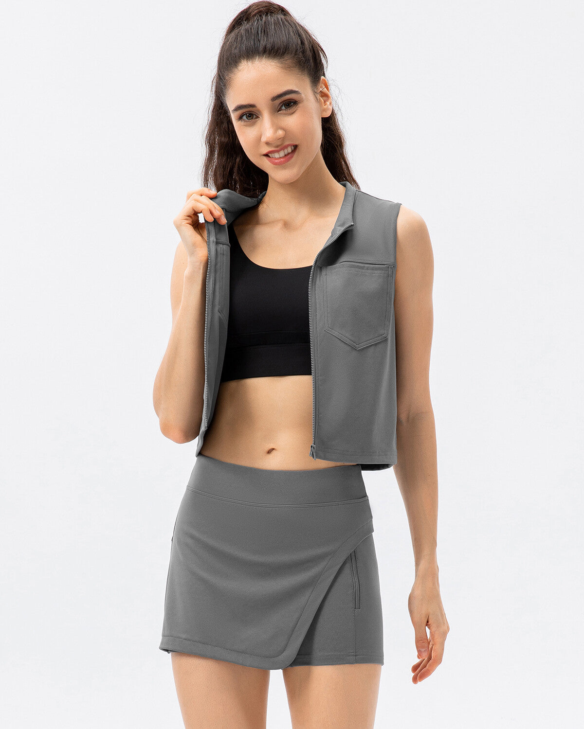 Katty Sports Vest - Grey