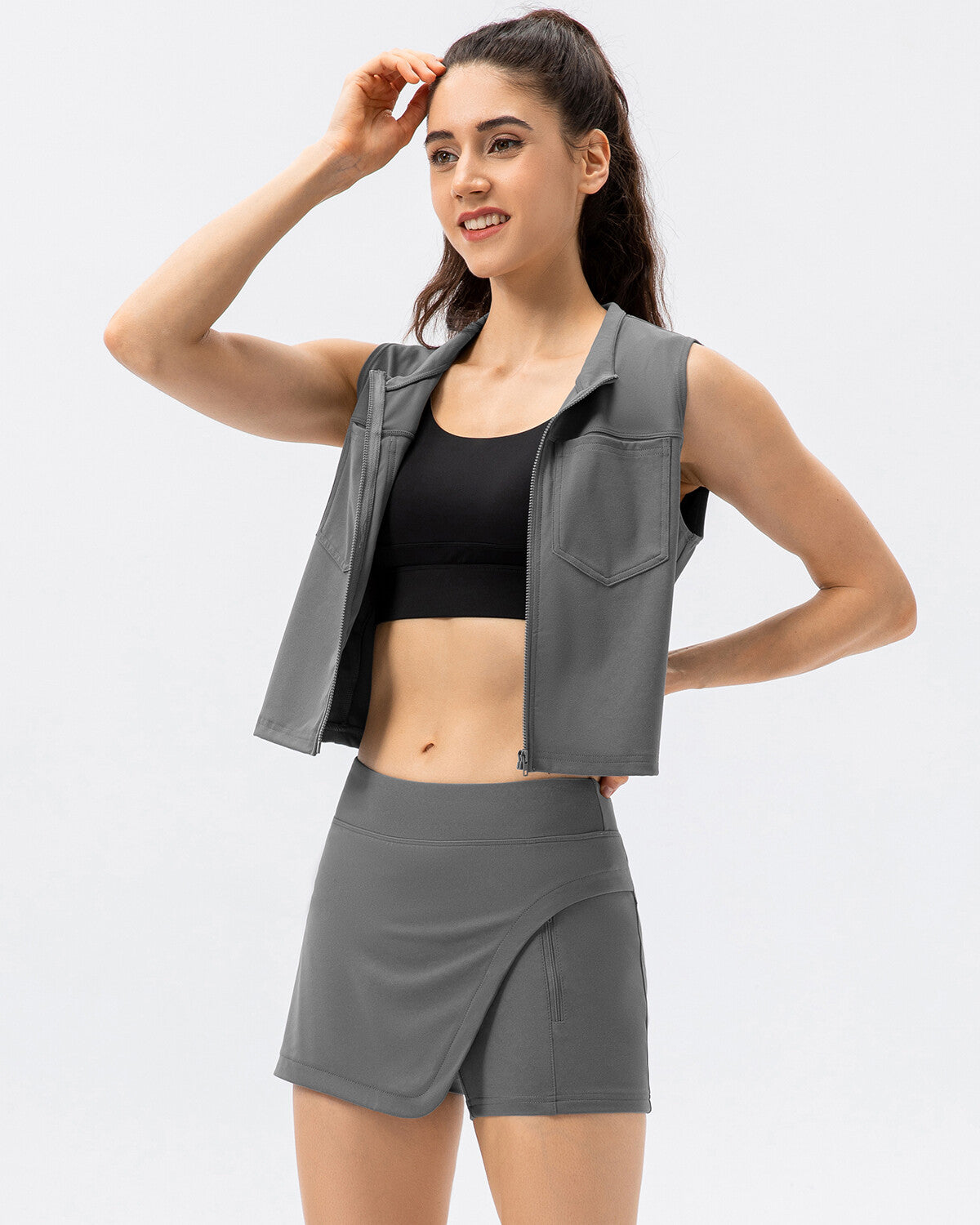 Katty Sports Vest - Grey