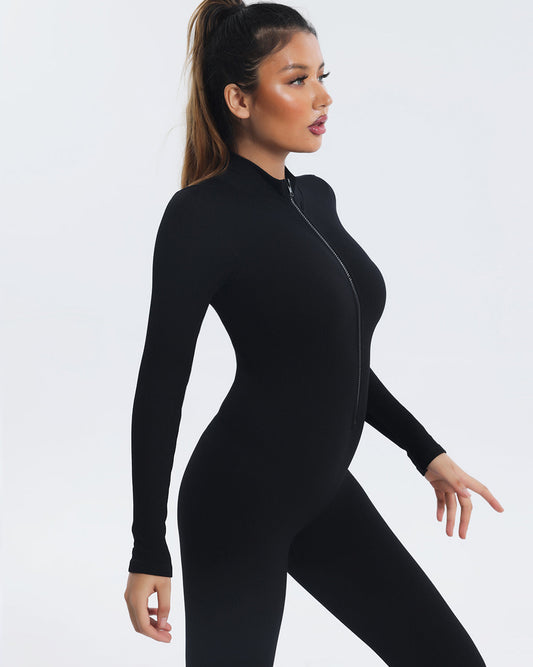 Katy Seamless Jumpsuit - Black