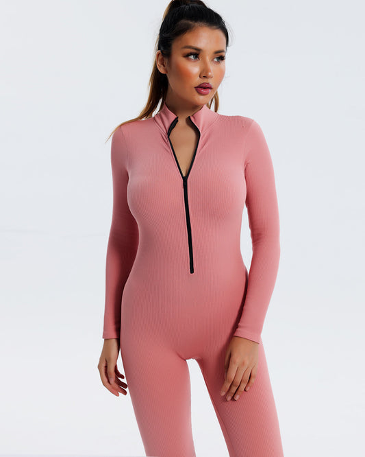 Katy Seamless Jumpsuit - Pink