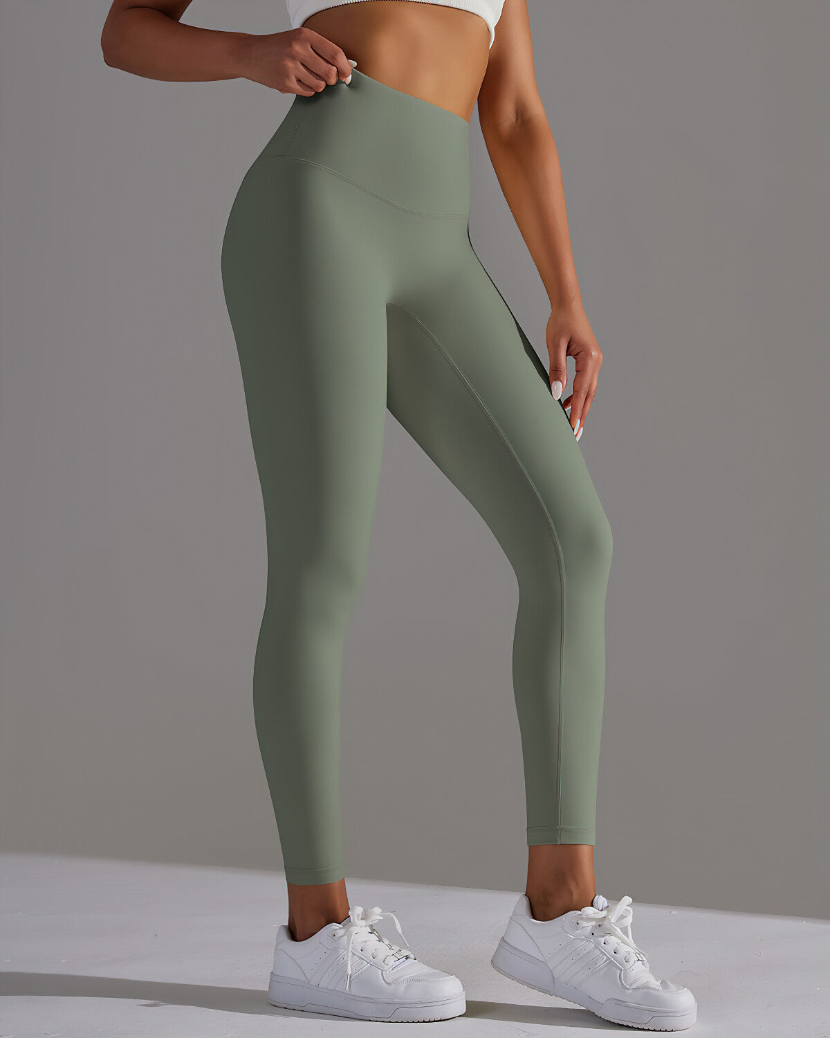 Lara Seamless Leggings - Camo Green