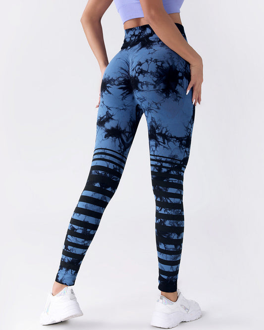 Mavis Seamless Scrunch Leggings - Blue