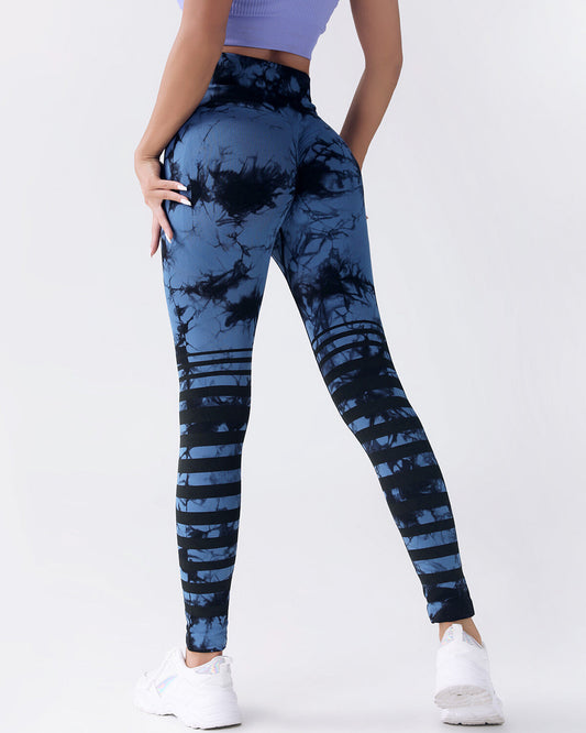 Mavis Seamless Scrunch Leggings - Blue