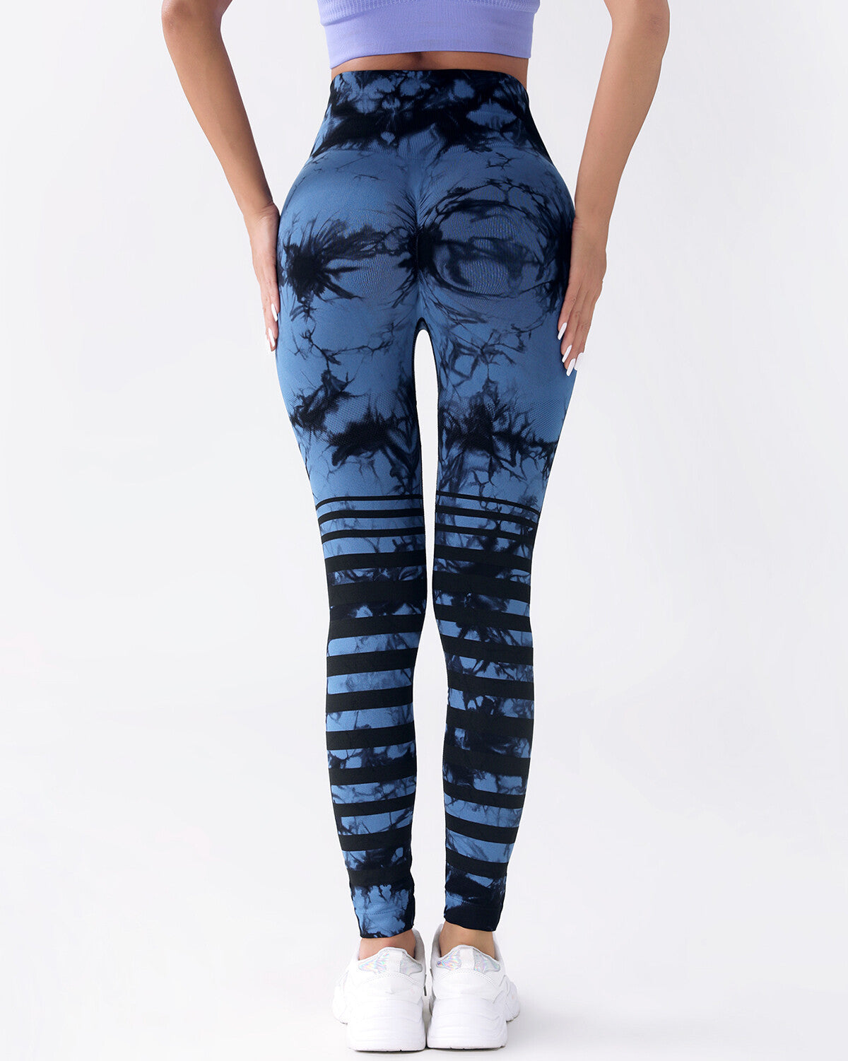 Mavis Seamless Scrunch Leggings - Blue