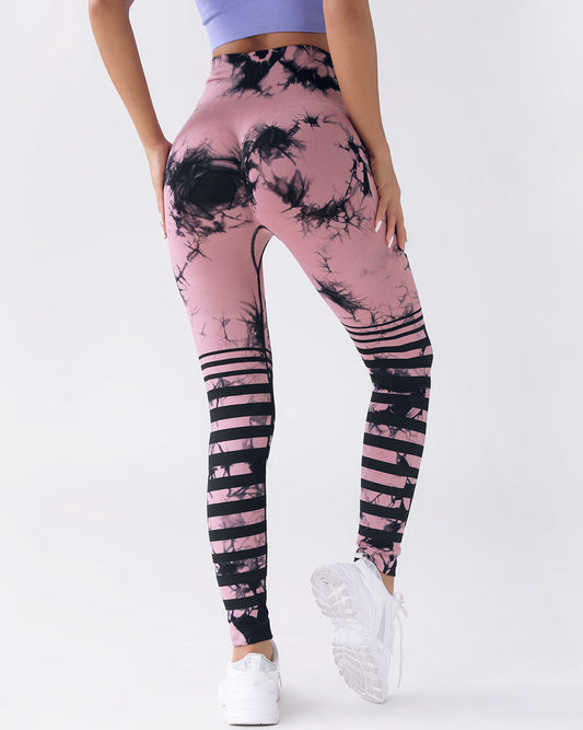 Mavis Seamless Scrunch Leggings - Pink