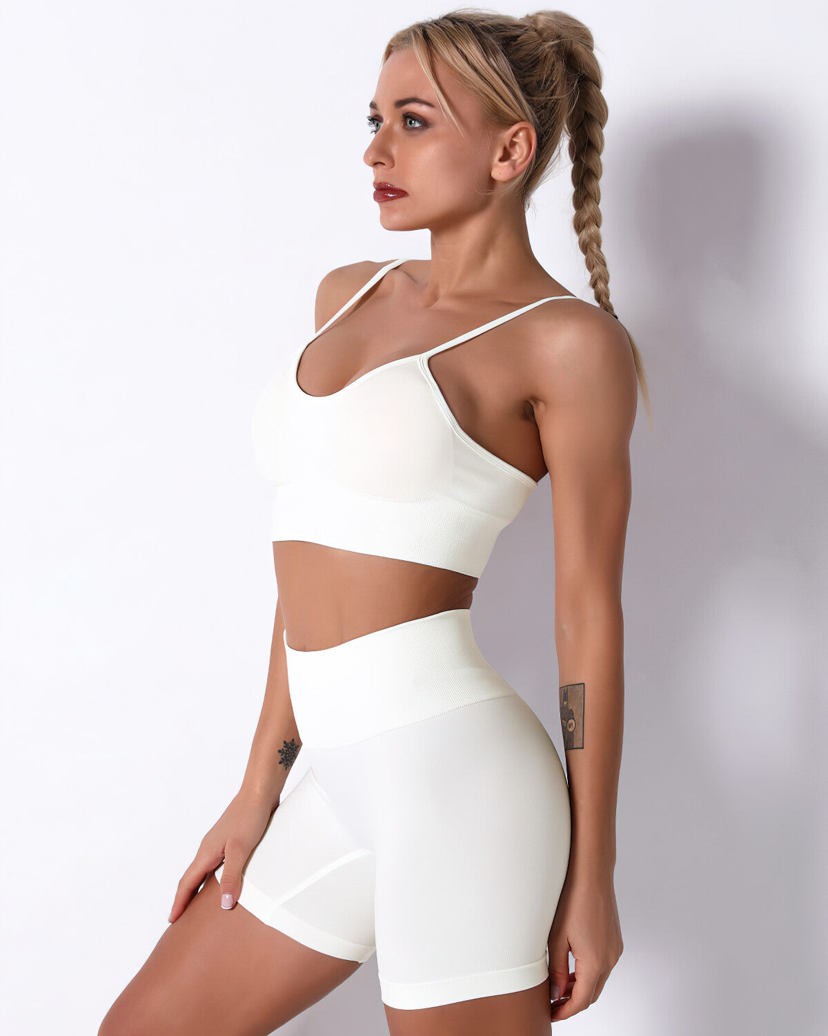Mikaela Sports Bra - White