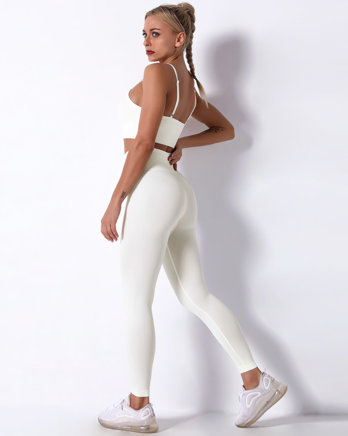 Mikaela Sports Bra - White