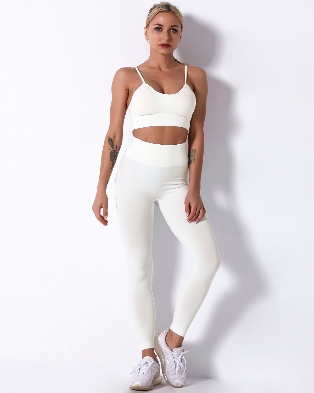 Mikaela Sports Bra - White