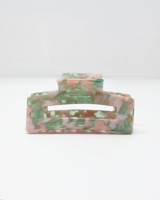 Multicolor Green Pink Hair Claw