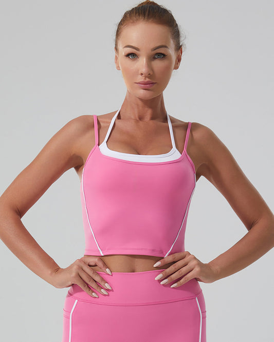 Pearl Crop Top - Pink