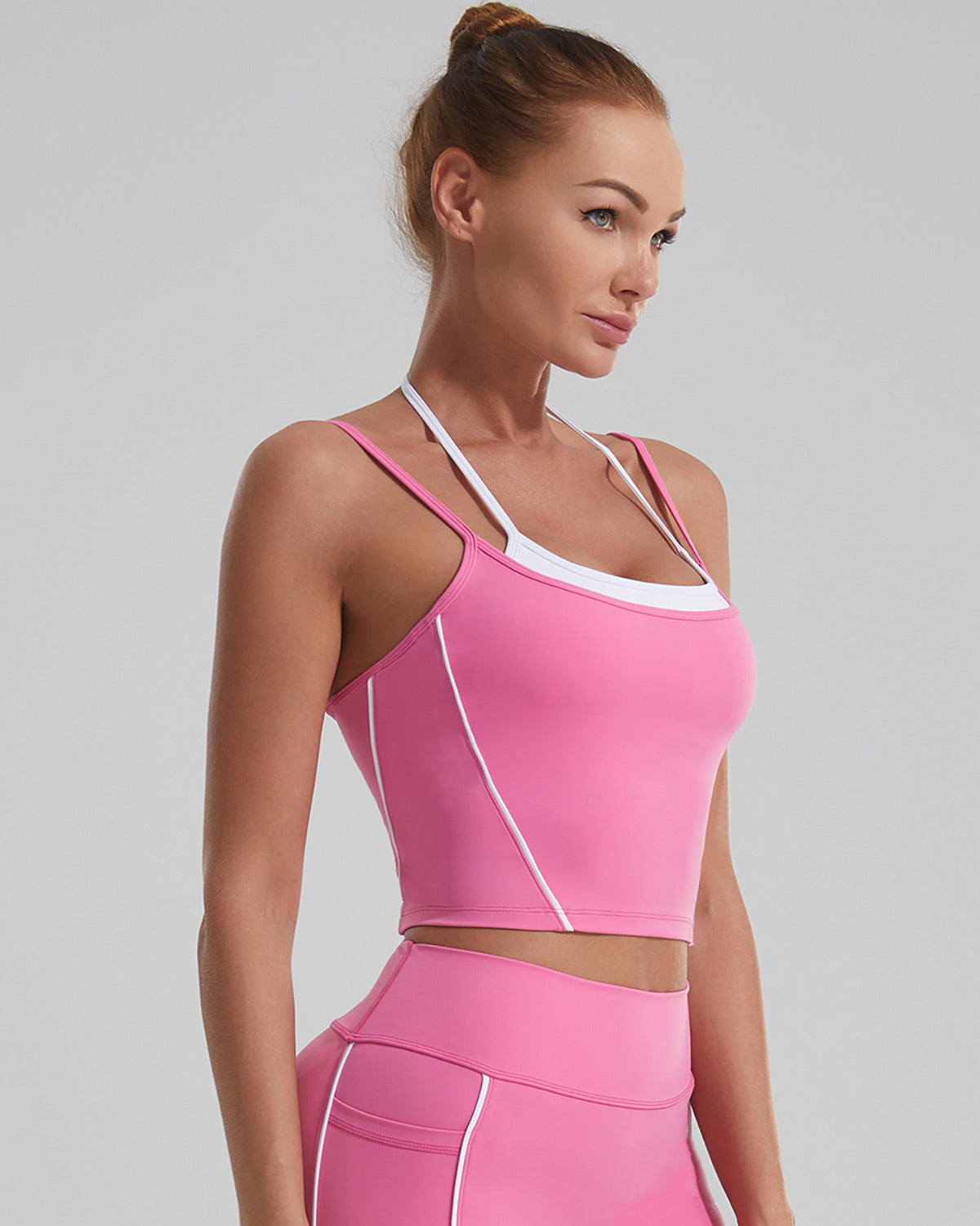 Pearl Crop Top - Pink