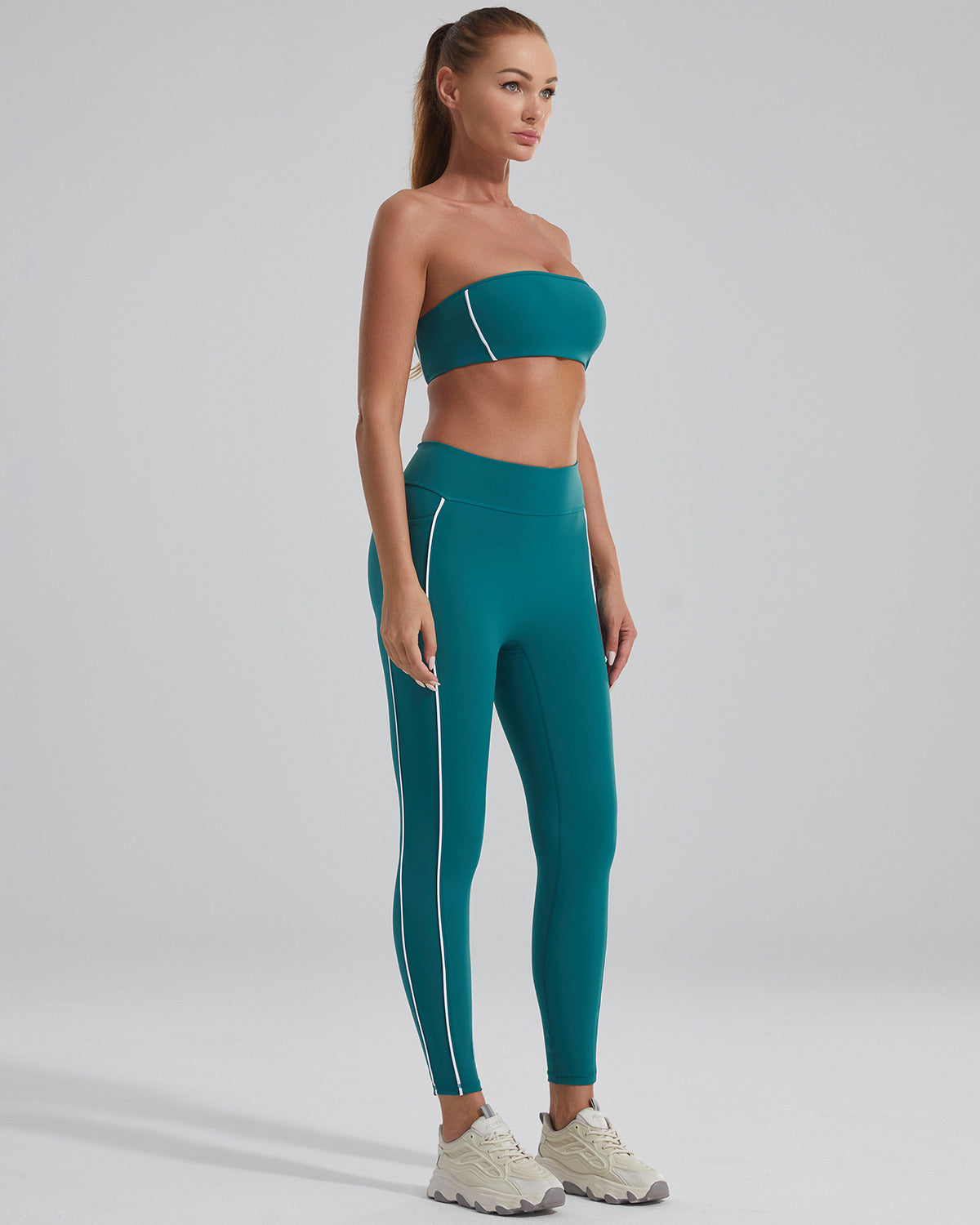 Pearl Seamless Leggings - Teal