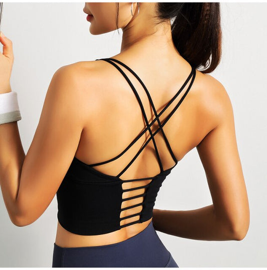 React LUXE PRO Sports Crop - Black