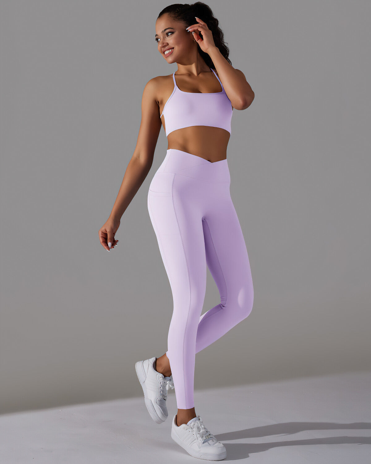 Selene Seamless Pocket Leggings - Purple