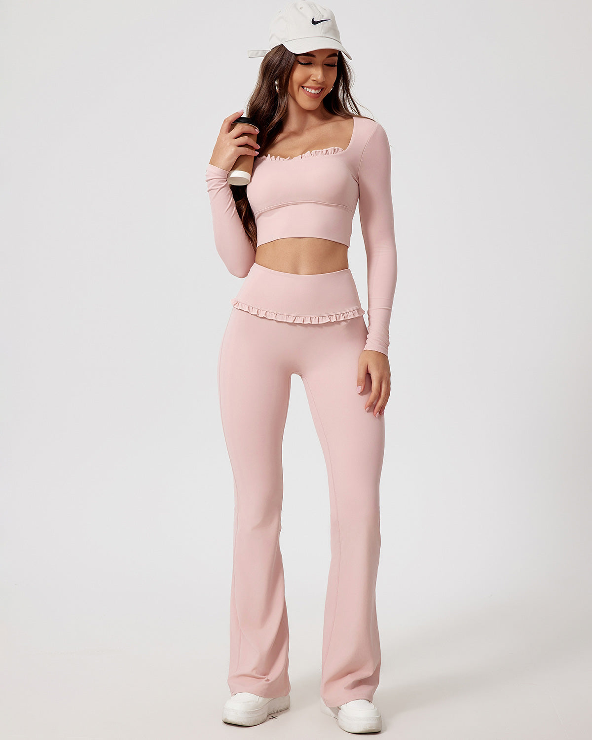Seraphina Flare Leggings - Pink