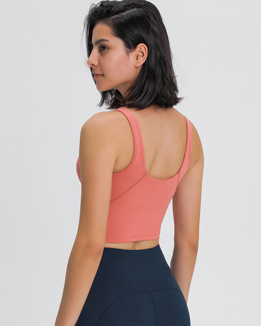 Zinnie Crop Top - Coral