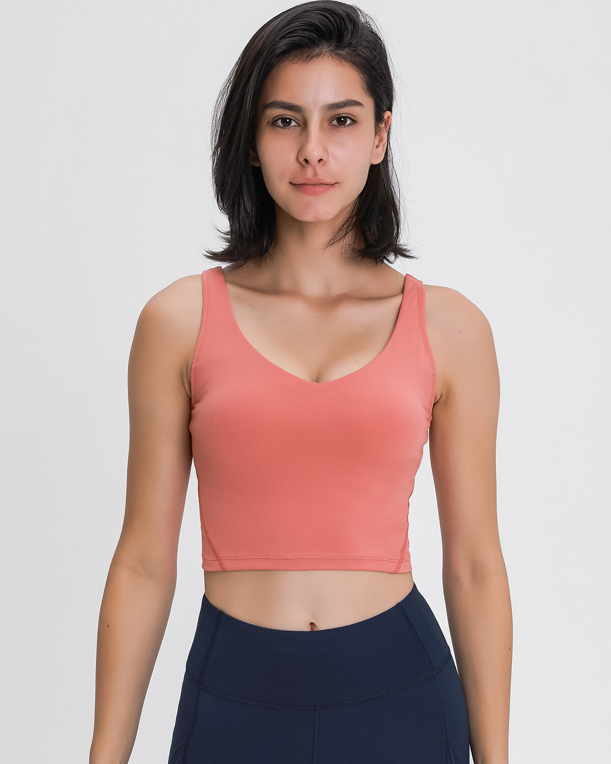 Zinnie Crop Top - Coral