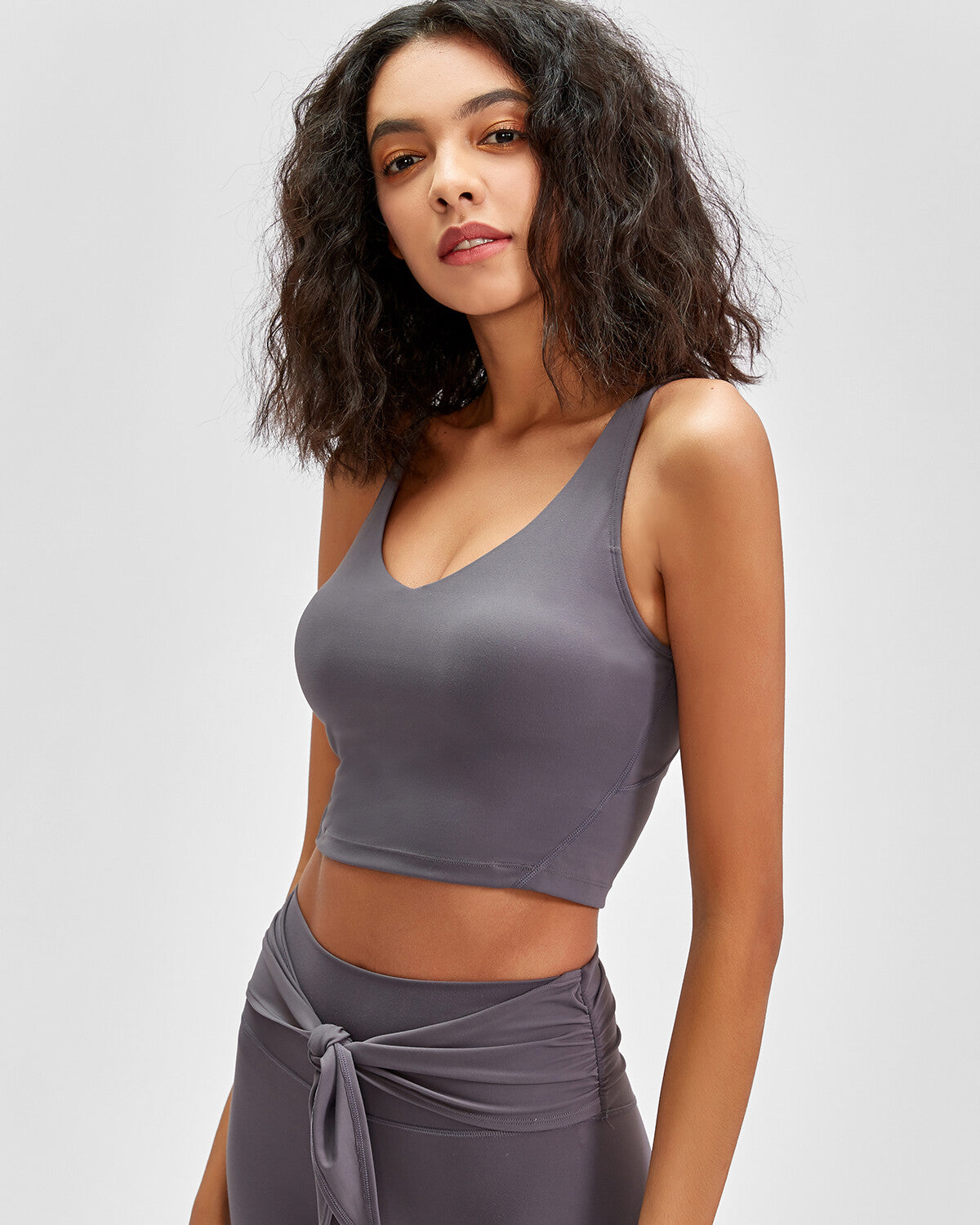 Zinnie Crop Top - Grey