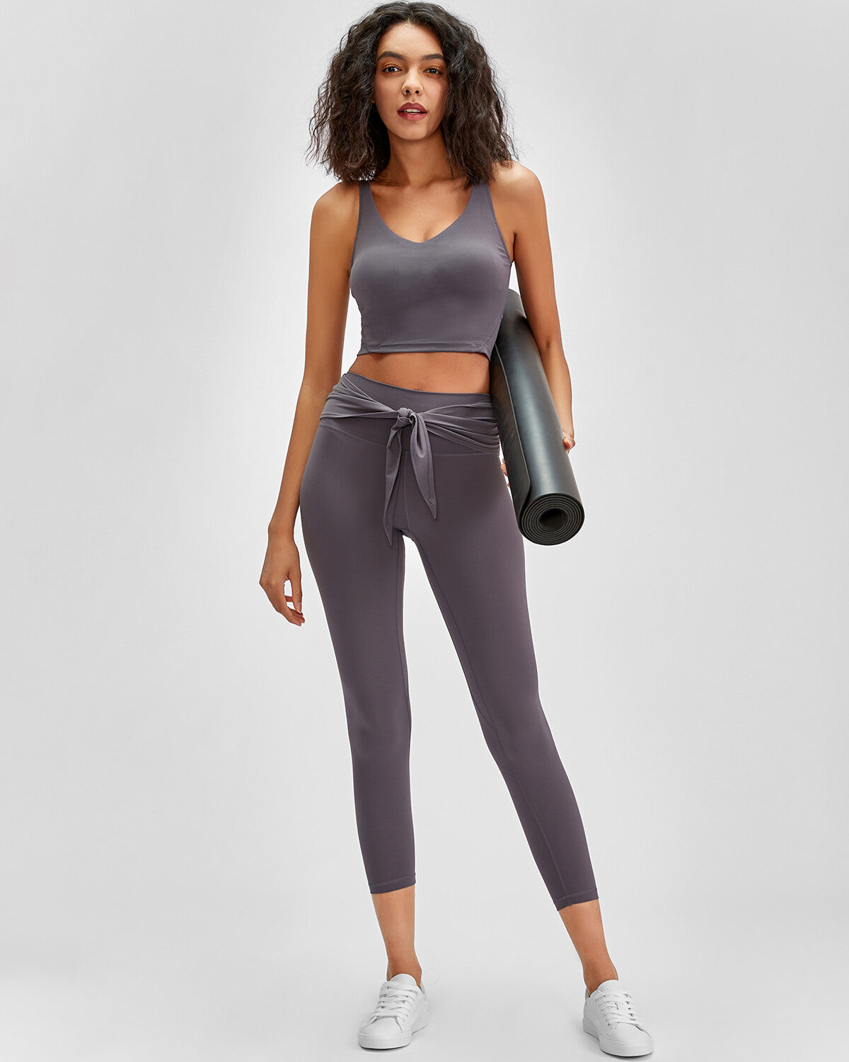 Zinnie Crop Top - Grey