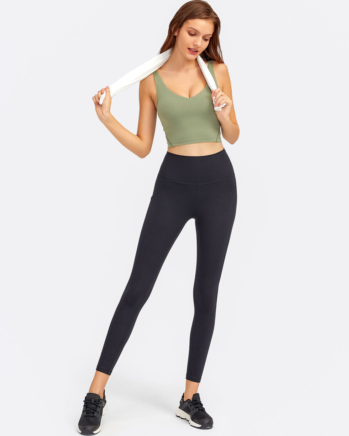 Zinnie Crop Top - Matcha Green