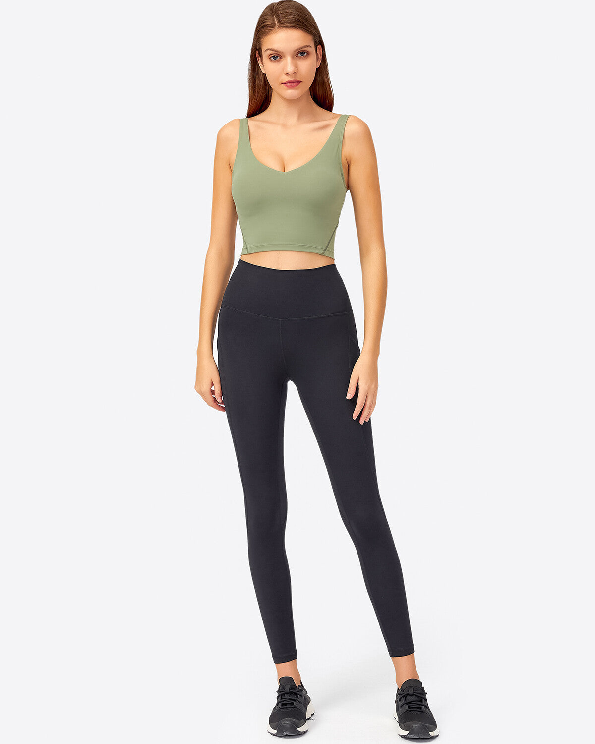 Zinnie Crop Top - Matcha Green