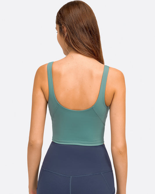 Zinnie Crop Top - Sage Green