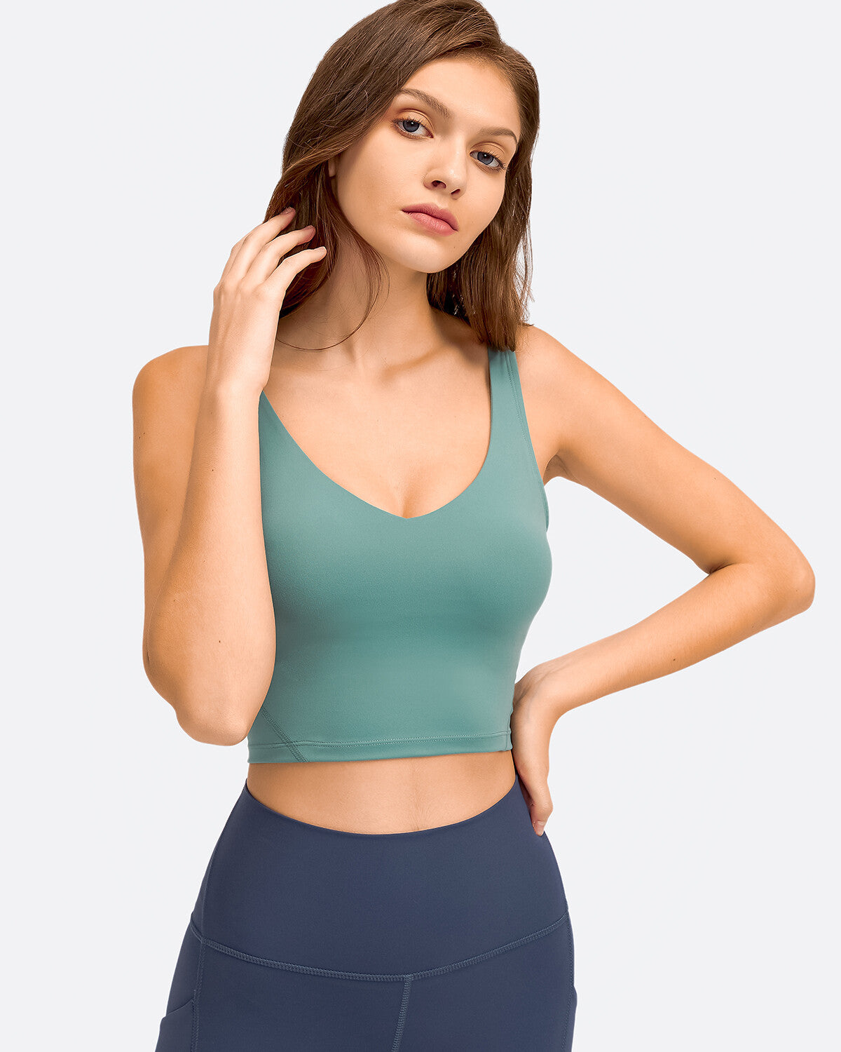 Zinnie Crop Top - Sage Green