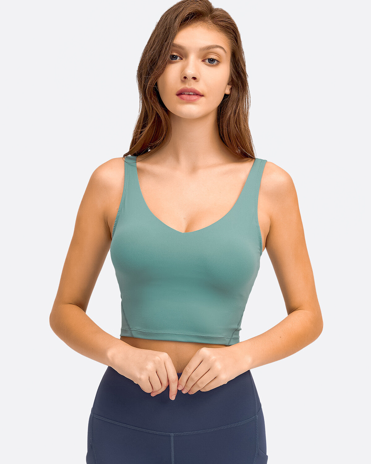 Zinnie Crop Top - Sage Green