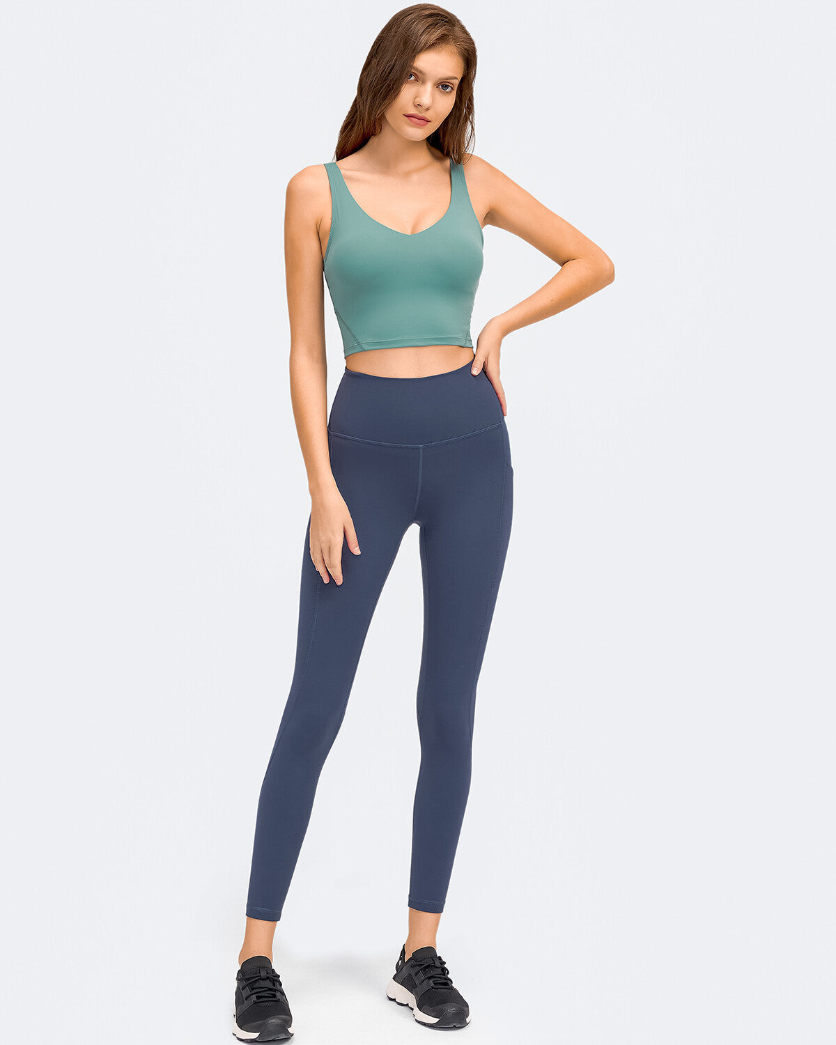 Zinnie Crop Top - Sage Green