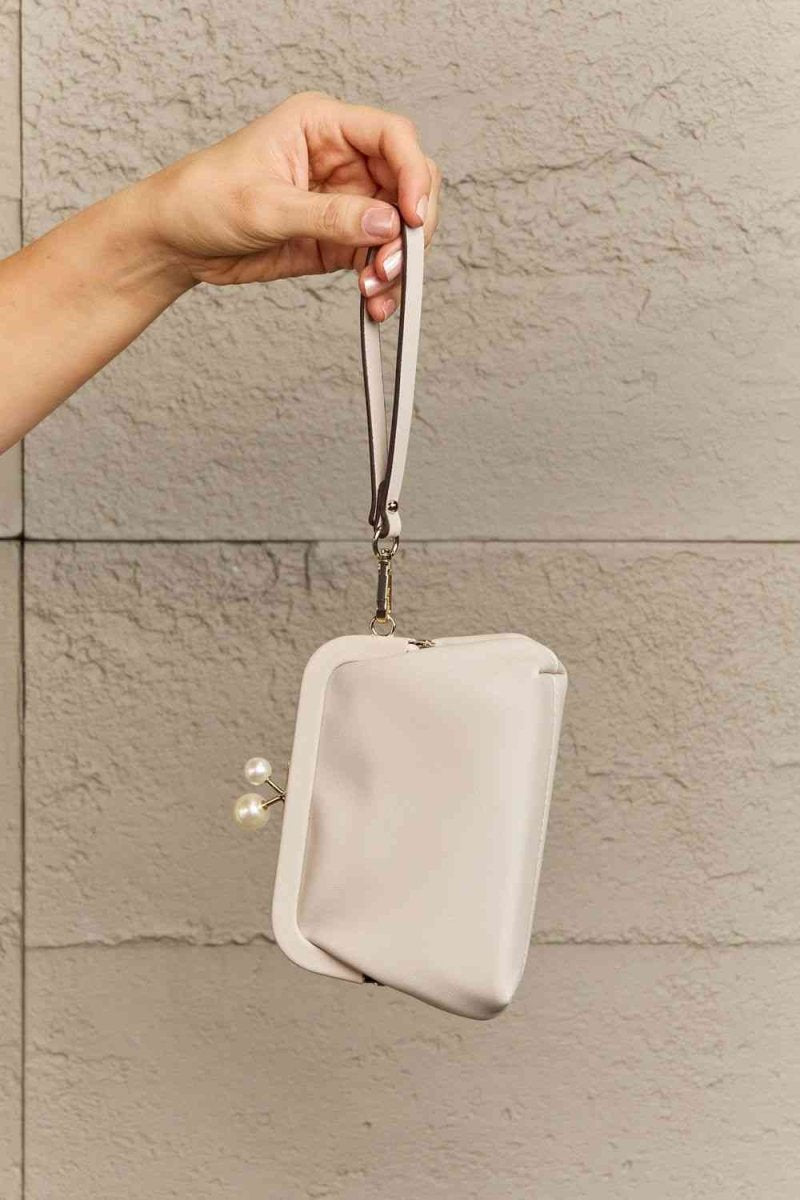 Elise Pearl Vegan Leather Coin Purse