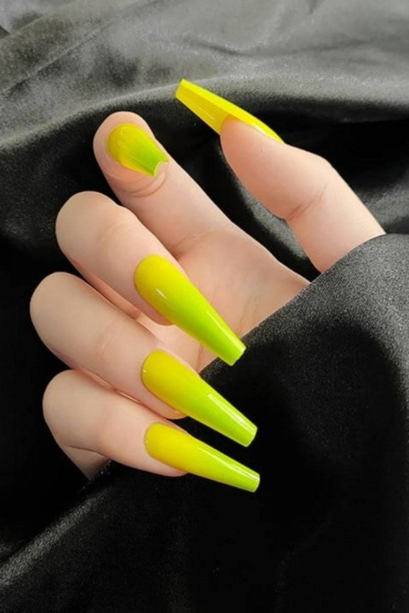 Press On Nails Matte Manicure Polish Coffin Tip Nail Kit