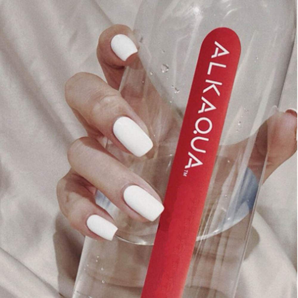 Press On Nails White Glossy Square Nail Kit