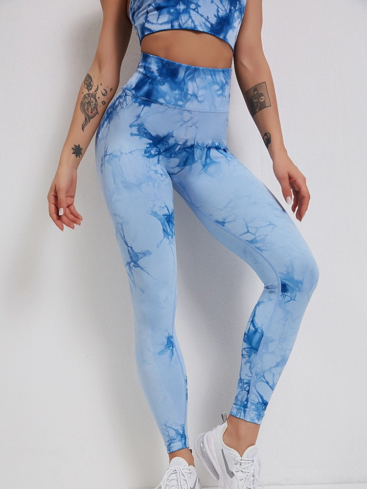 React SUPER LUXE Legging - Blue Marble