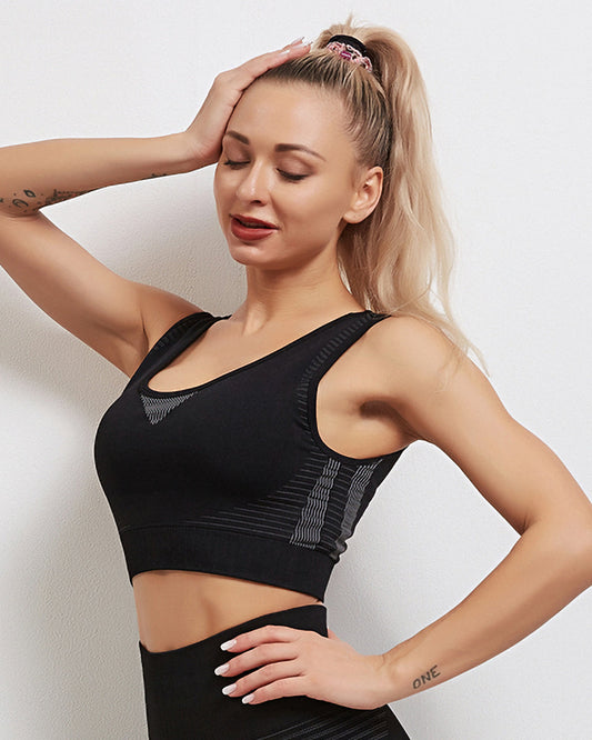Tribeca Seamless Sports Bra - Black