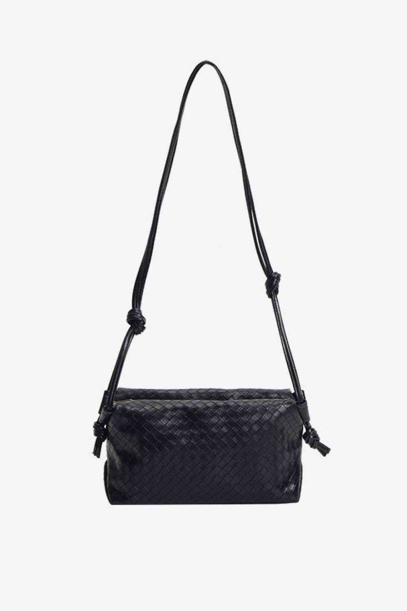 Vegan Leather Knot Detail Shoulder Bag