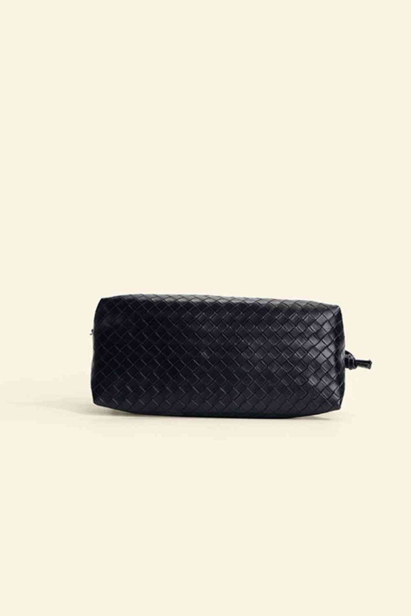 Vegan Leather Knot Detail Shoulder Bag