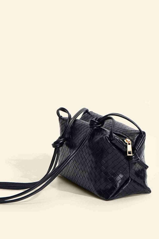 Vegan Leather Knot Detail Shoulder Bag