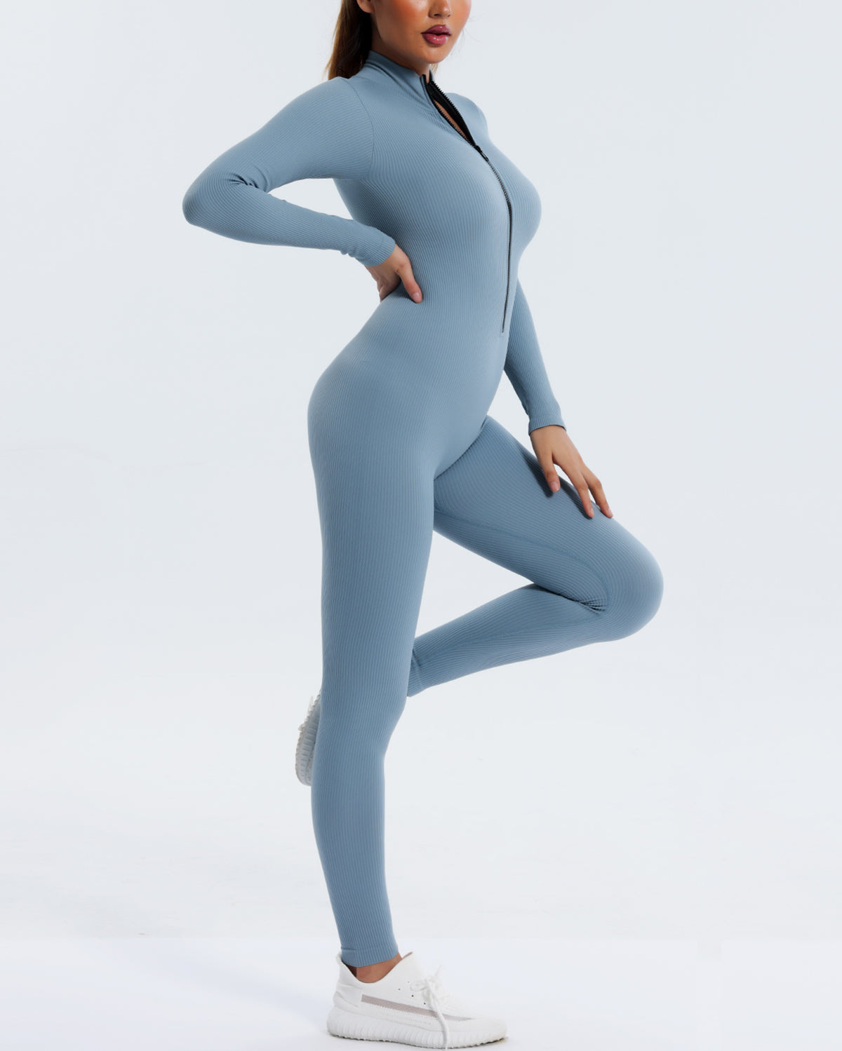 Katy Seamless Jumpsuit - Blue