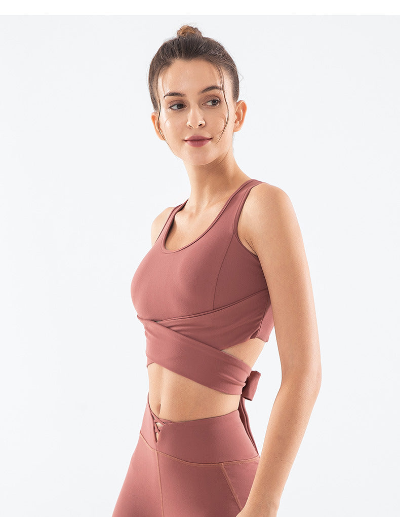 React LUXE CHARGE Sports Crop - Brick Red