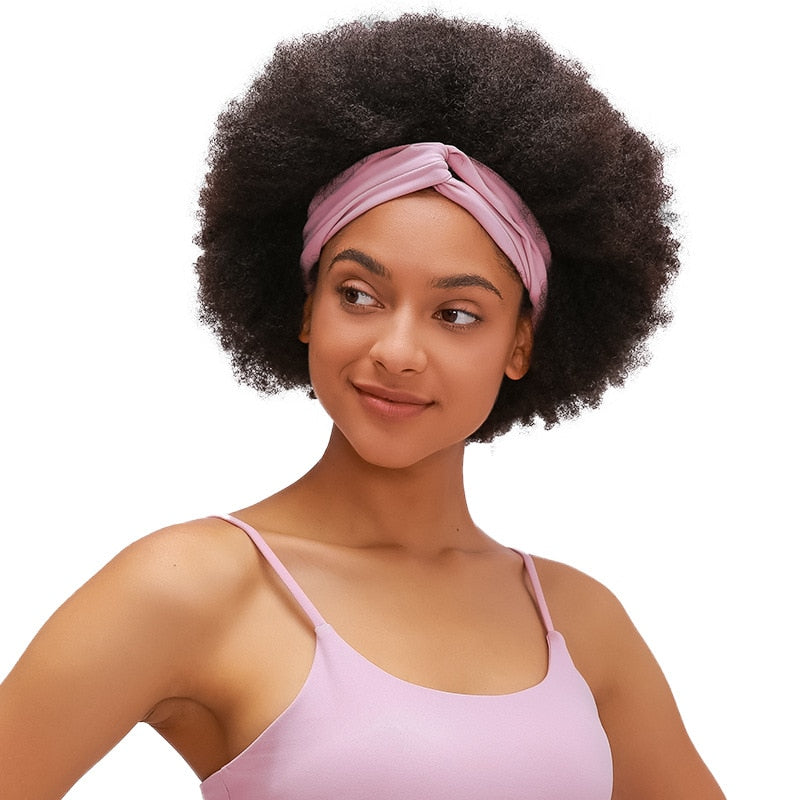 REACT TWIST Workout Yoga Hair Band - Baby Pink