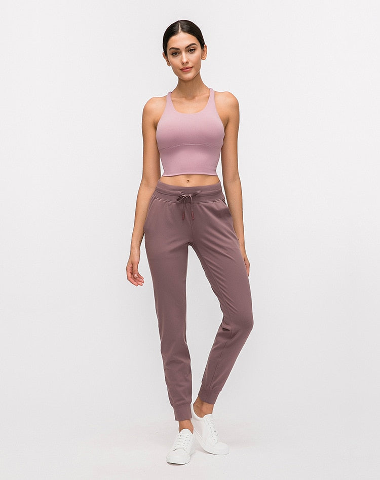 React LUXE PRO Sports Crop - Pink Mauve